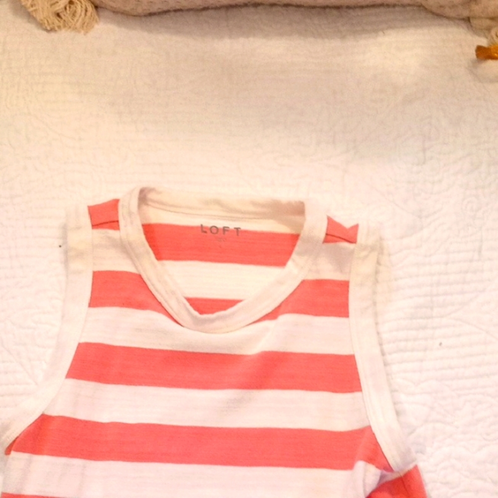 LOFT peach strap tank top